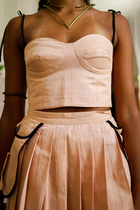 Nightdream Blush Cropped Bustier