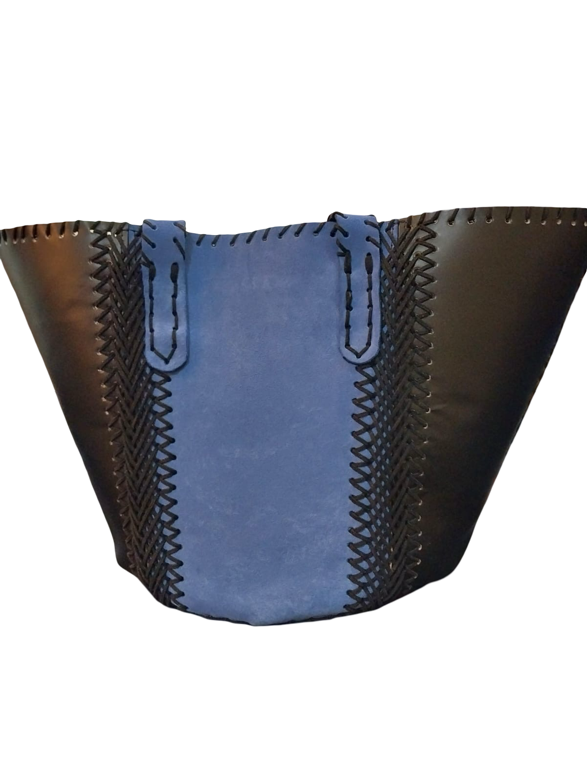 Suede Stitched Kikapu Tote