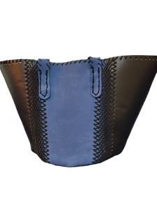 Suede Stitched Kikapu Tote