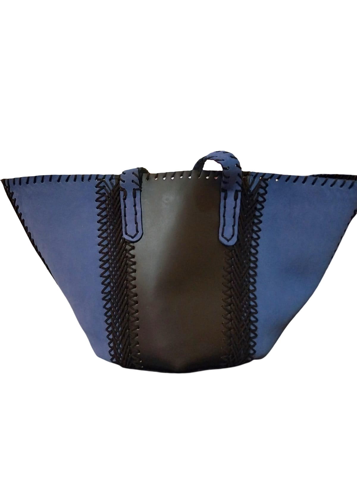 Suede Stitched Kikapu Tote