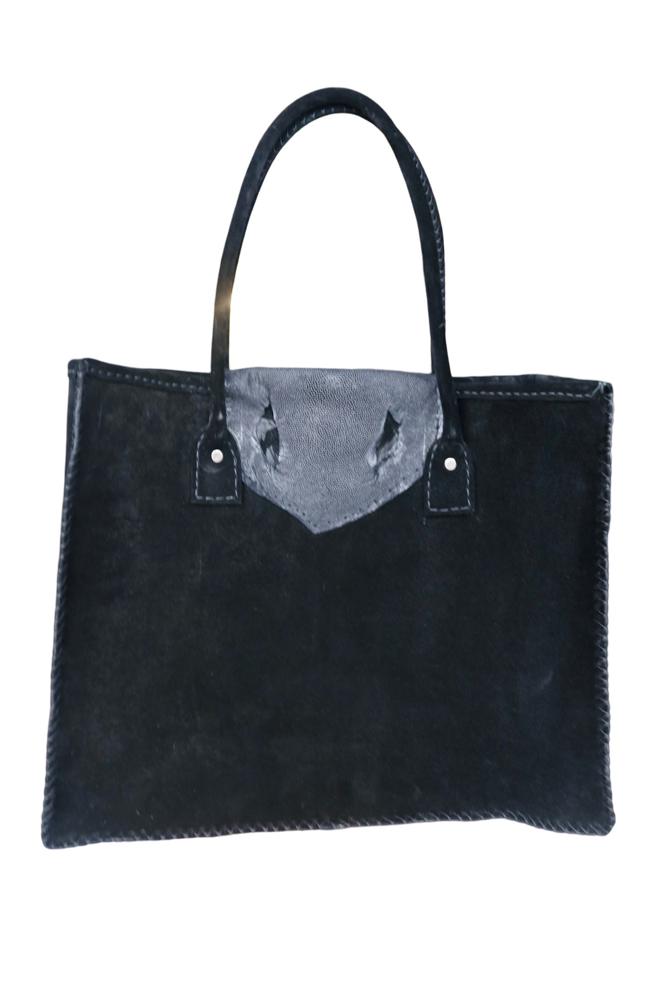 Stingray & Suede Oversized Mraba Tote
