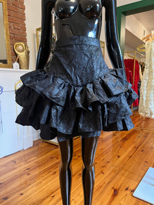 odRunway Tri-Tiered Ruffle Mini Skirt