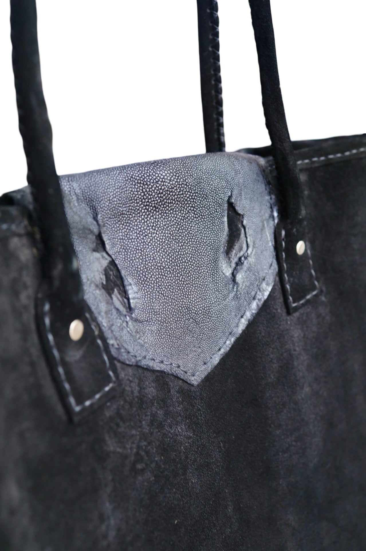 Stingray & Suede Oversized Mraba Tote