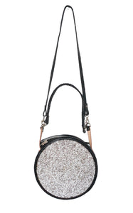 Leather Beaded Orb Tote