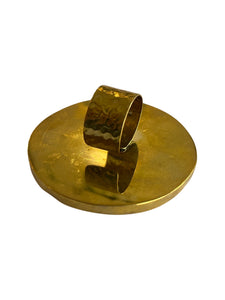 Sisal Disc Brass Ring