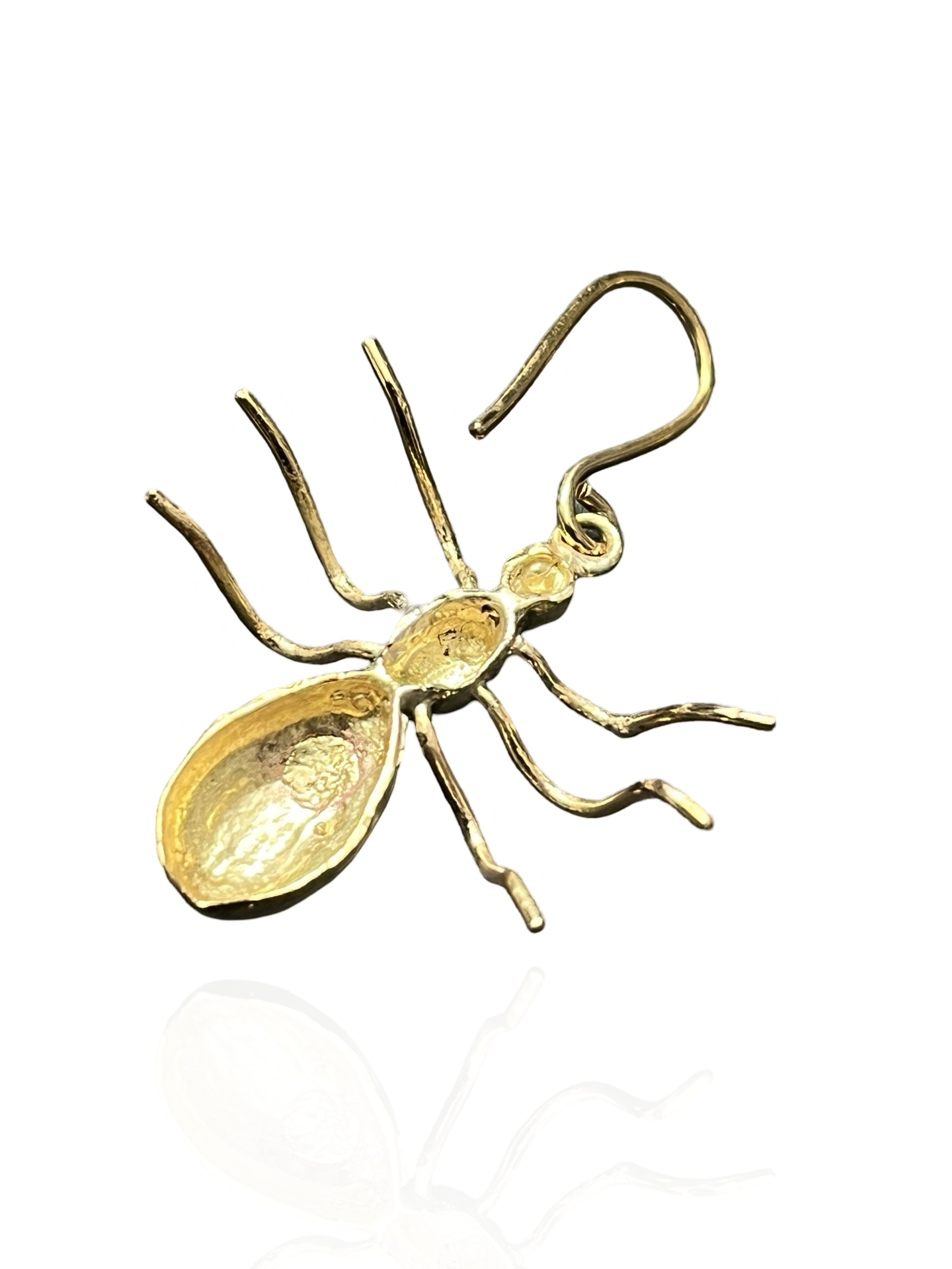 Golden Ant Hook Earrings