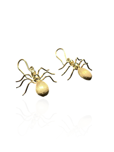 Golden Ant Hook Earrings