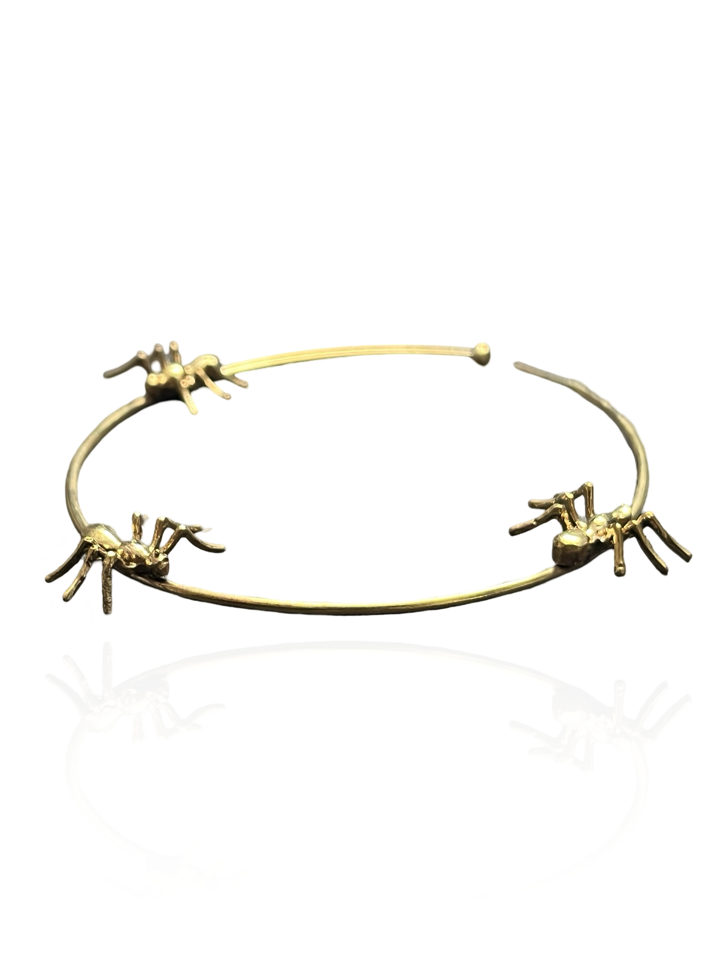 Gold Ant Halo Hoop Earrings