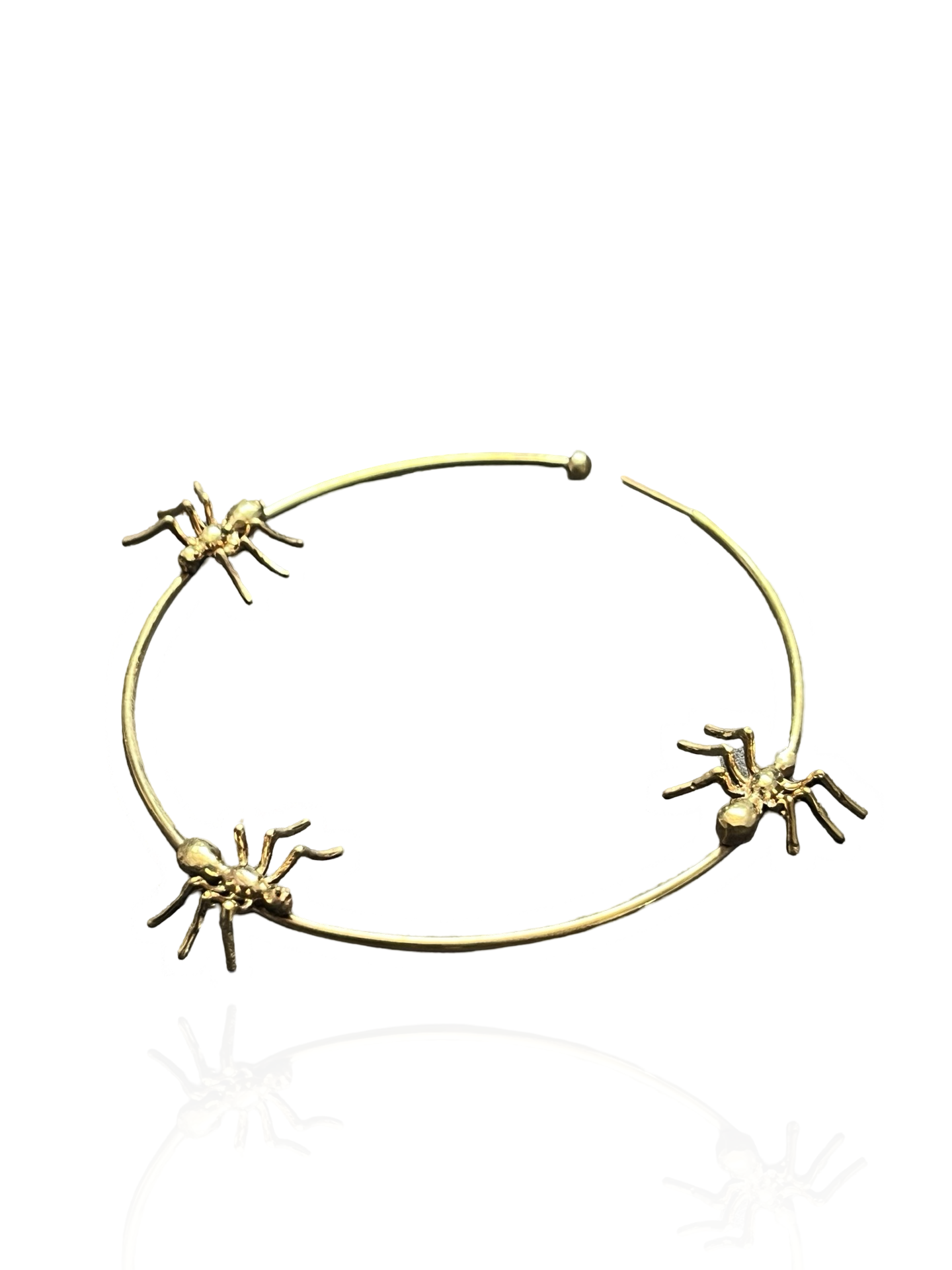 Gold Ant Halo Hoop Earrings