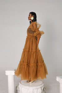 Sandstorm Tulle Victorian Whisper Gown