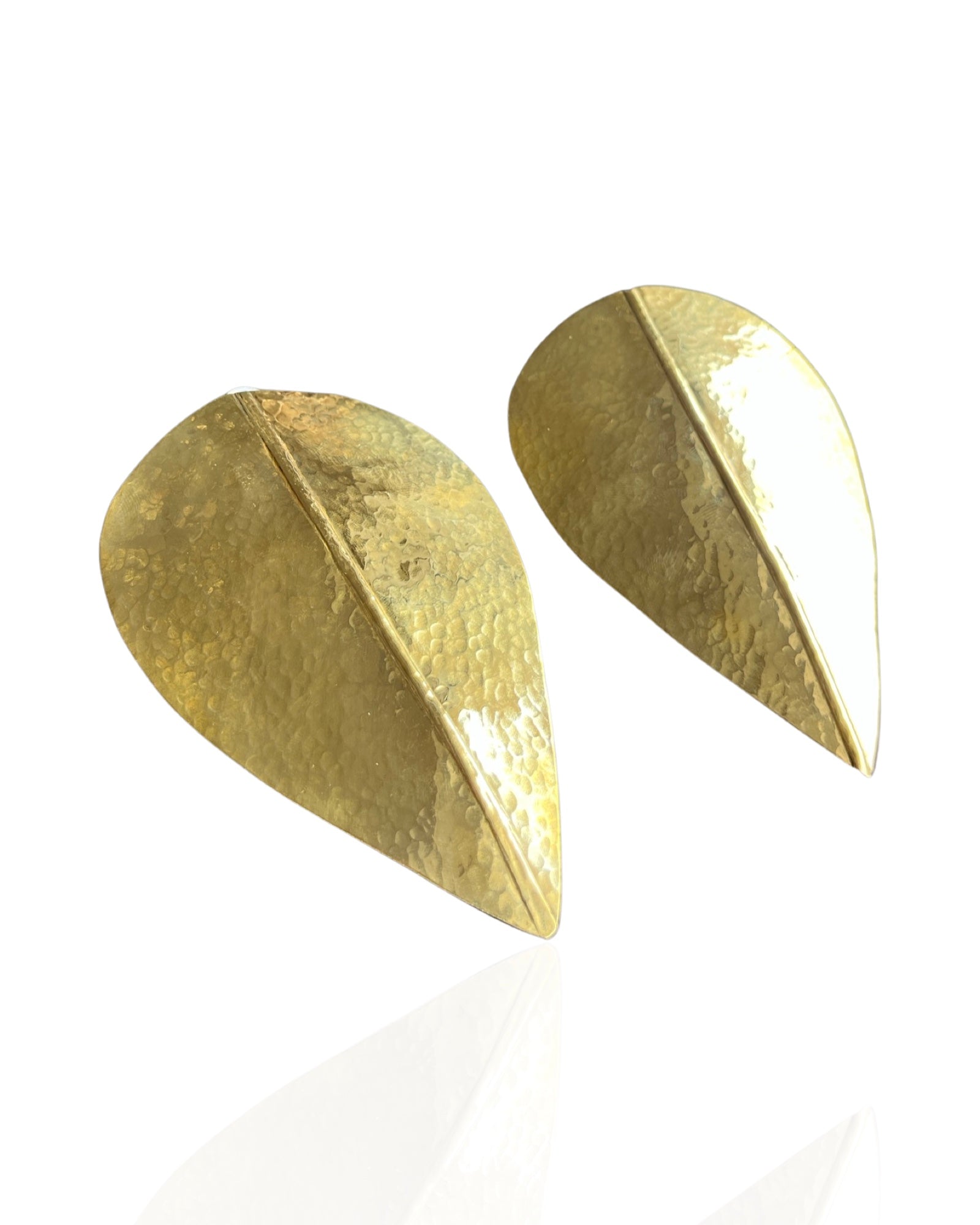 Brass Leaf Earring