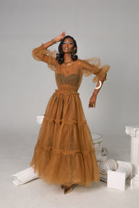Sandstorm Tulle Victorian Whisper Gown