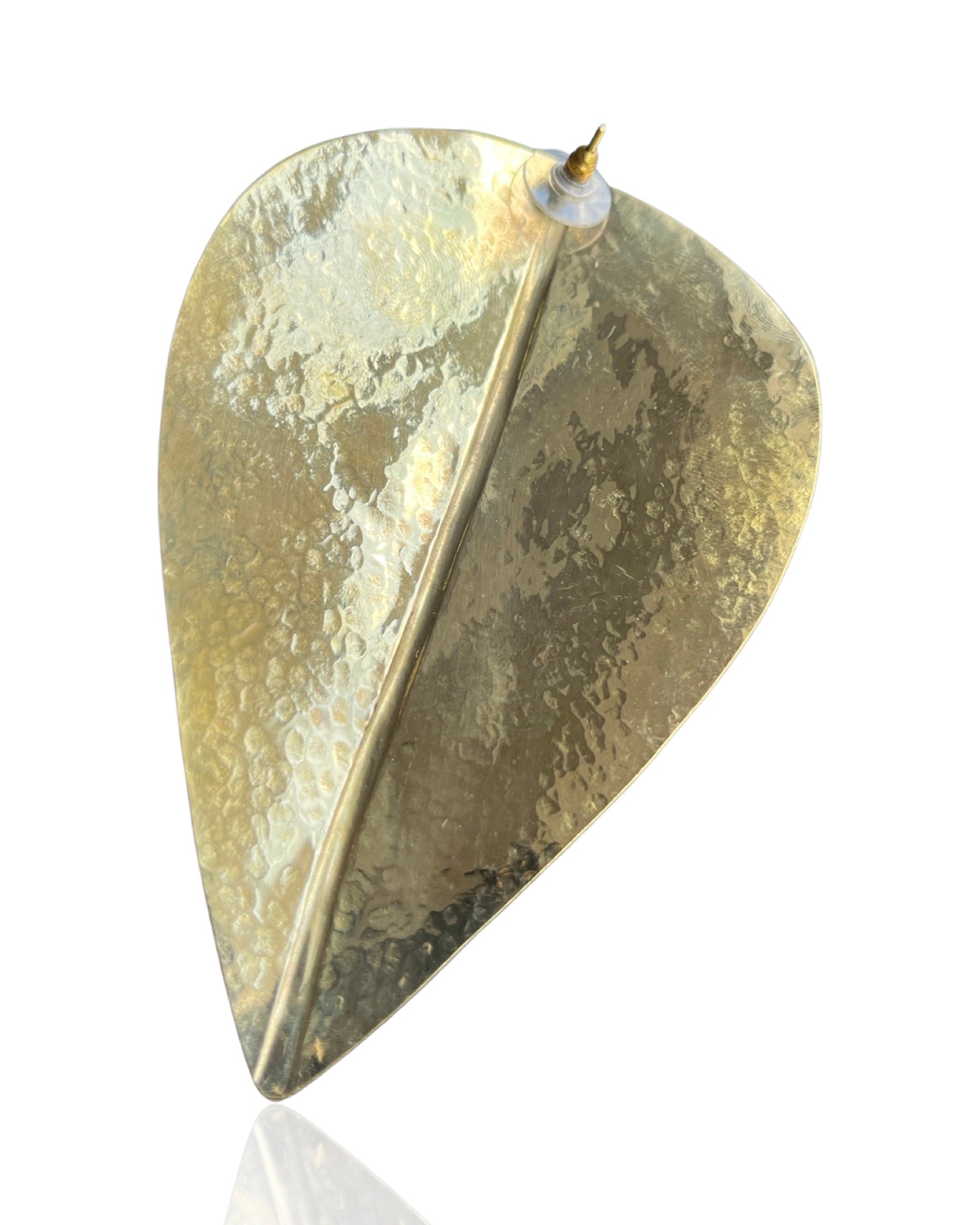 Brass Leaf Earring