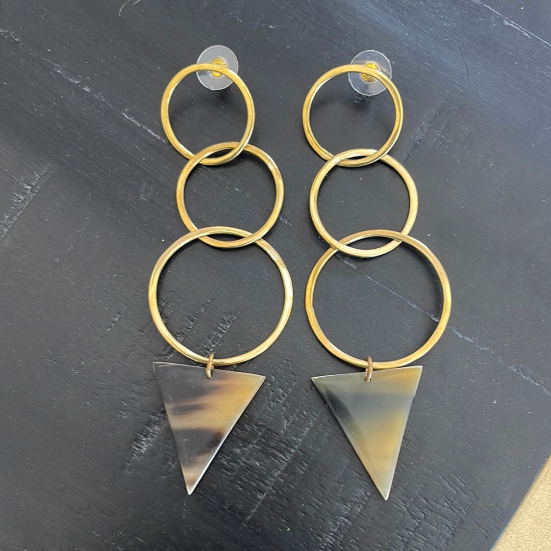 Triangle Chandelier Earrings