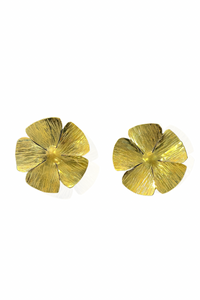 Brass Botanical Earrings