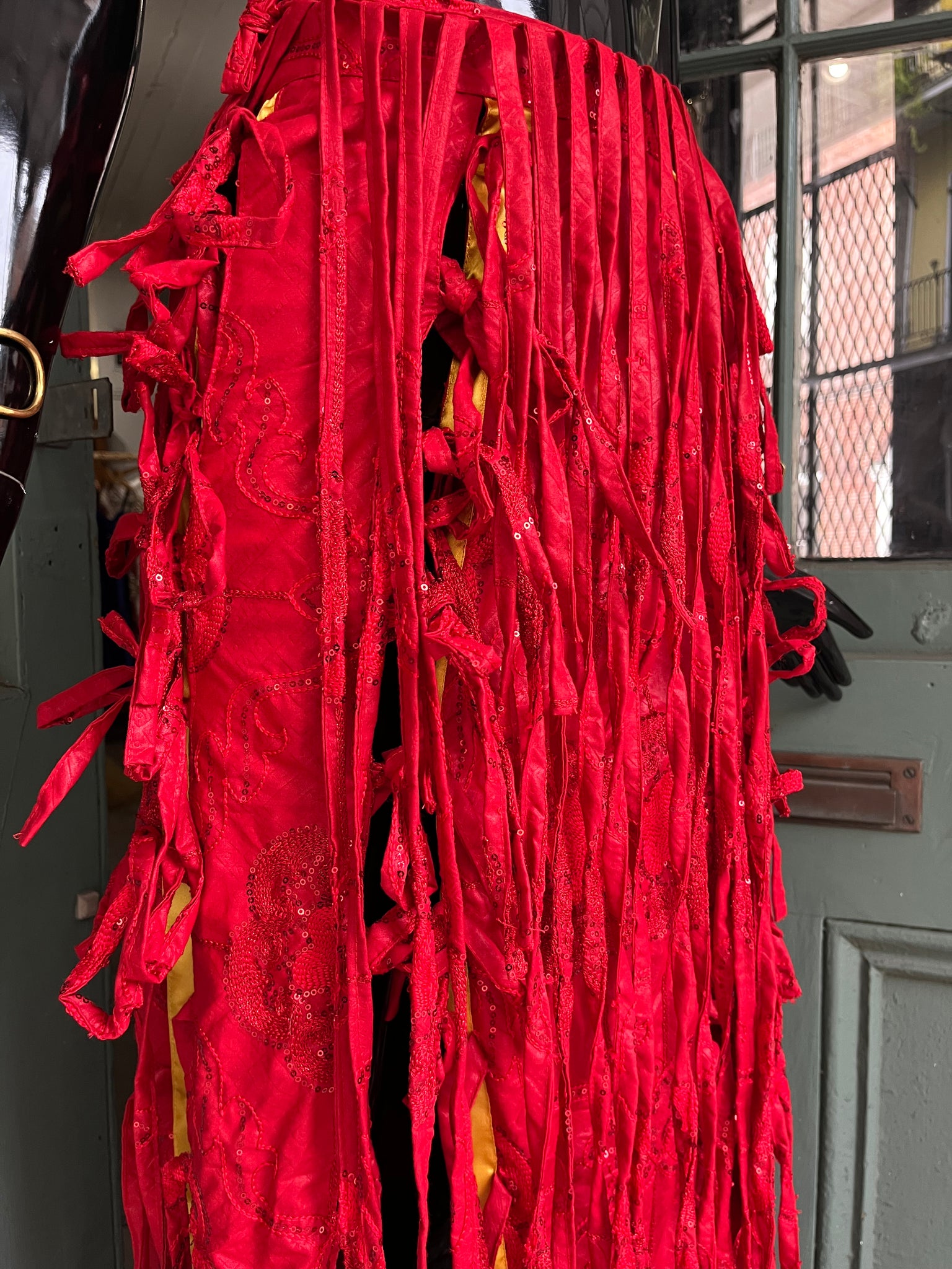 Ruby Embellished Deconstructed Tassel Skirt