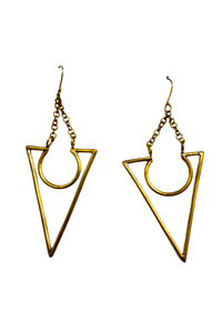Triangle Puzzle Piece Earrings
