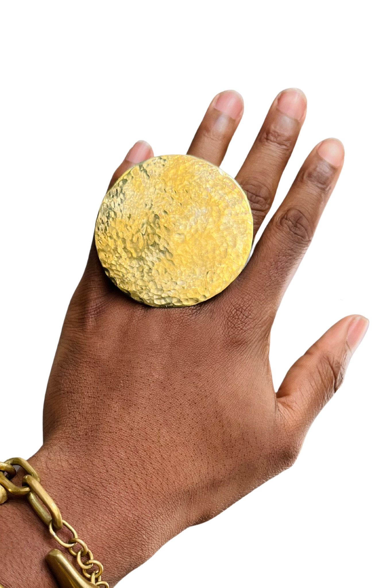 Hammered Disc Ring
