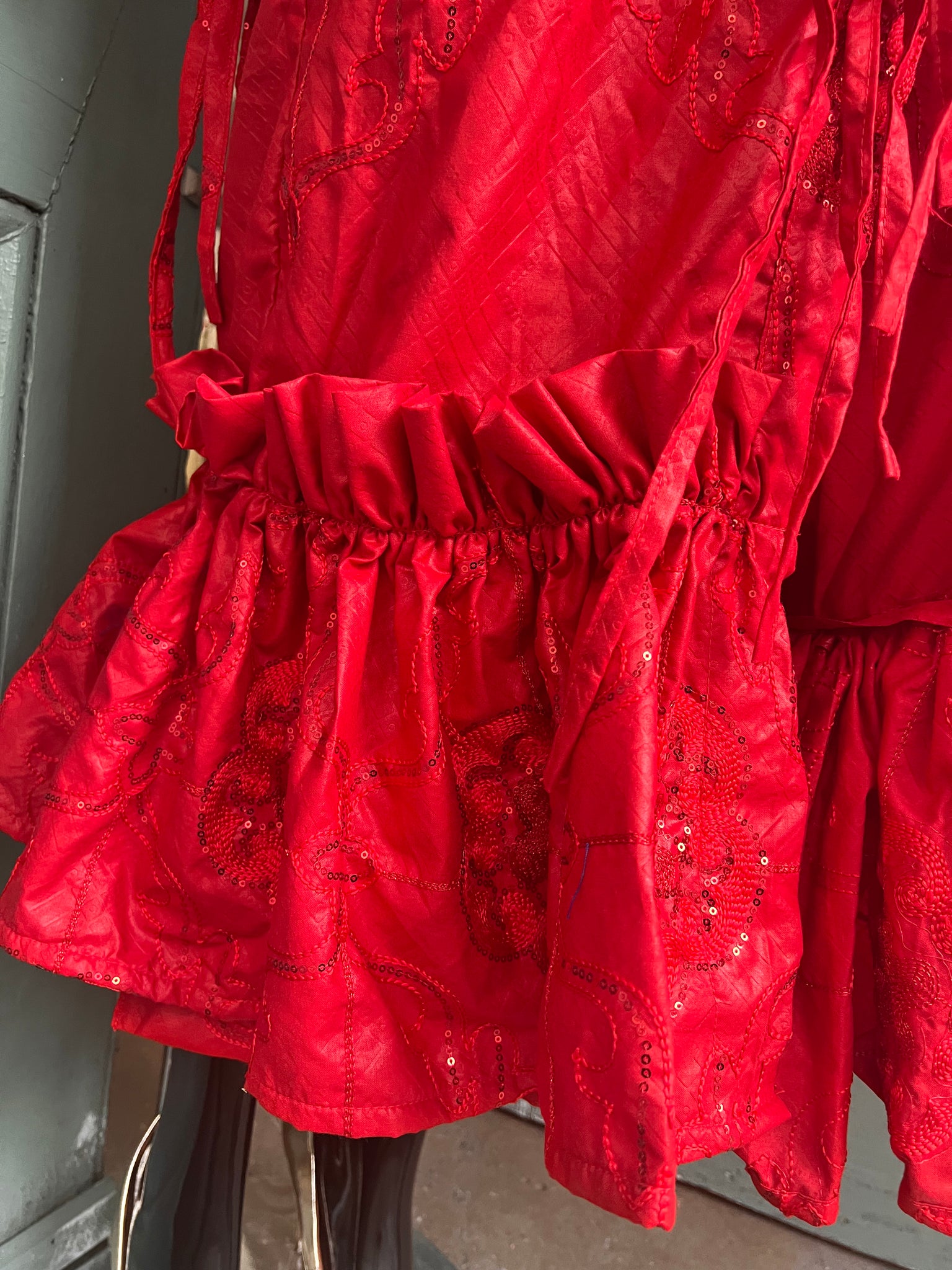 Ruby Embellished Victorian Dress