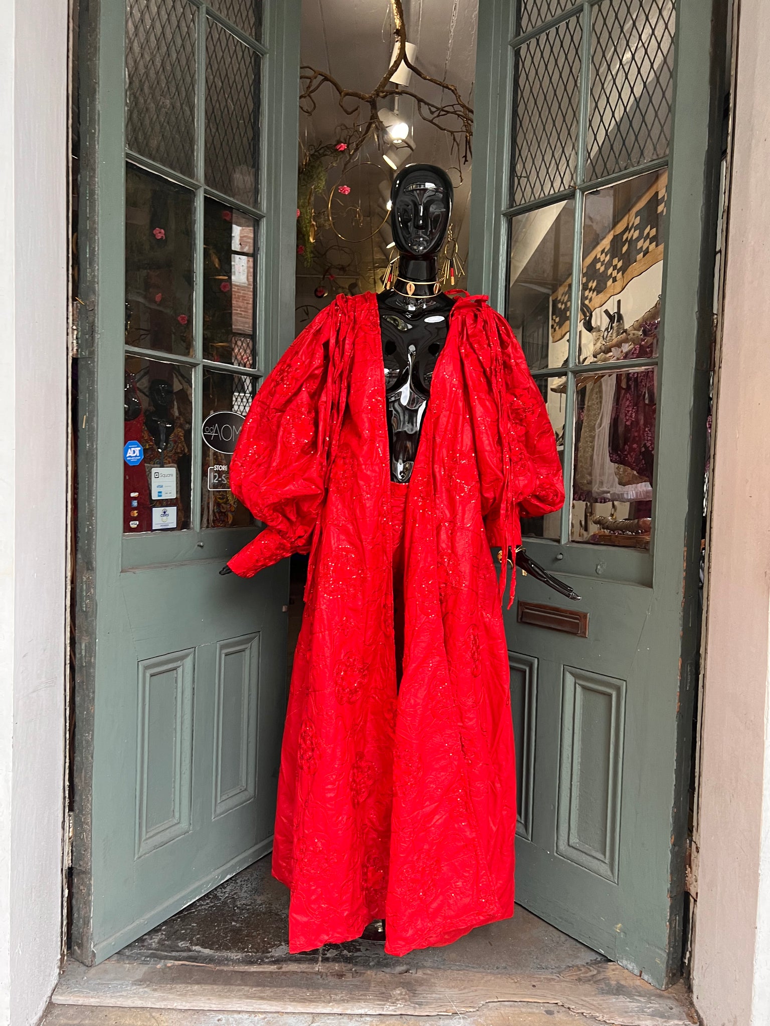 Ruby Embellished Grand Coat